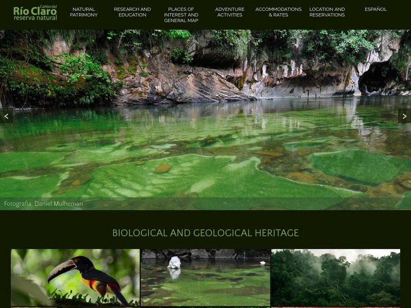 Reserva Natural Canon De Rio Claro Website