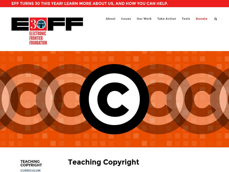 Electronic Frontier Foundation: Teaching Copyright Unit Plan