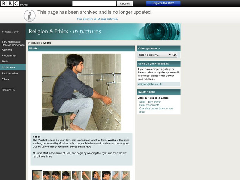 Bbc: Wudhu Ablution in Pictures Graphic