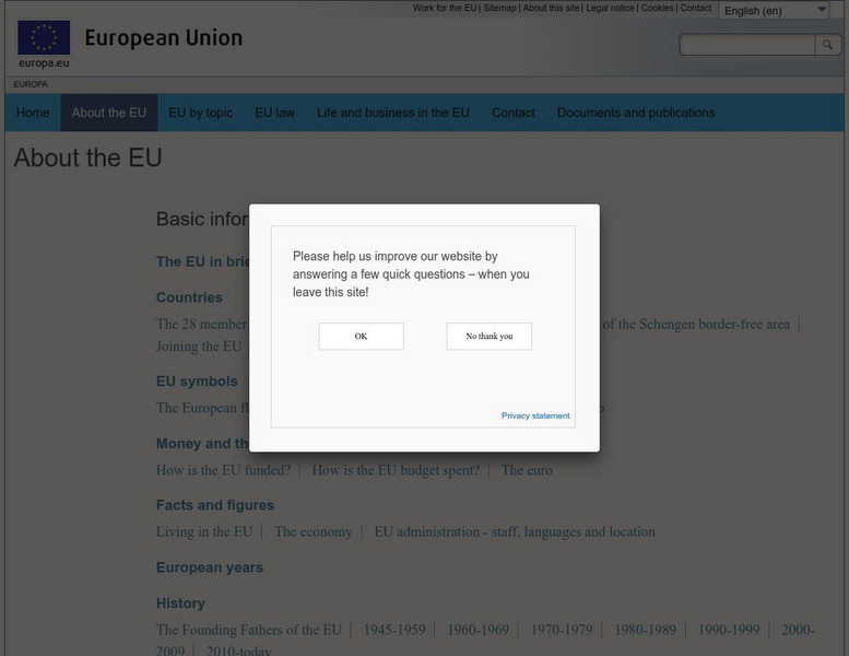 Europa: About the Eu Website Europa: About the Eu Website