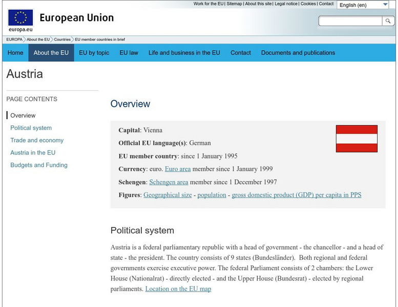 Europa: Eu Member Countries: Austria Website Europa: Eu Member Countries: Austria Website