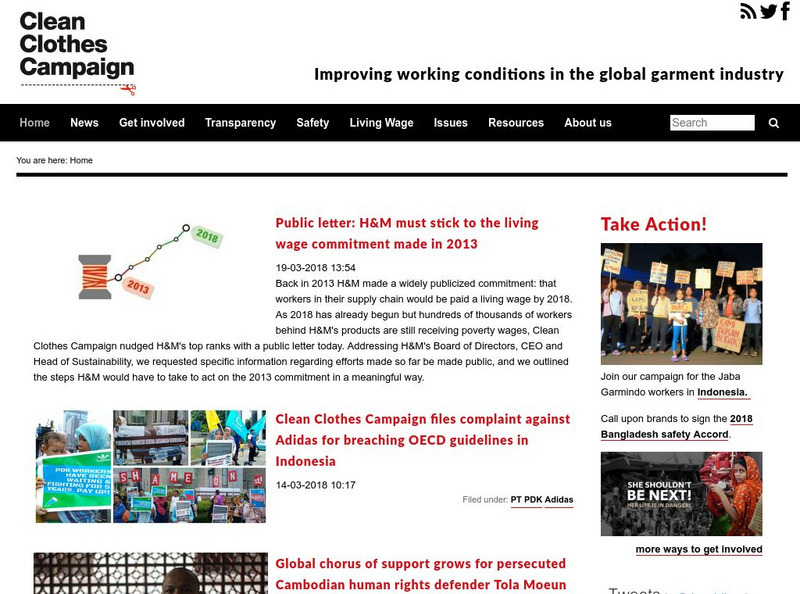 Clean Clothes Campaign Website Clean Clothes Campaign Website