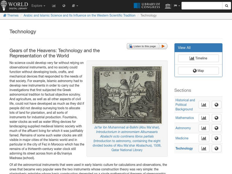 World Digital Library: Technology and the Representation of the World Article World Digital Library: Technology and the Representation of the World Article