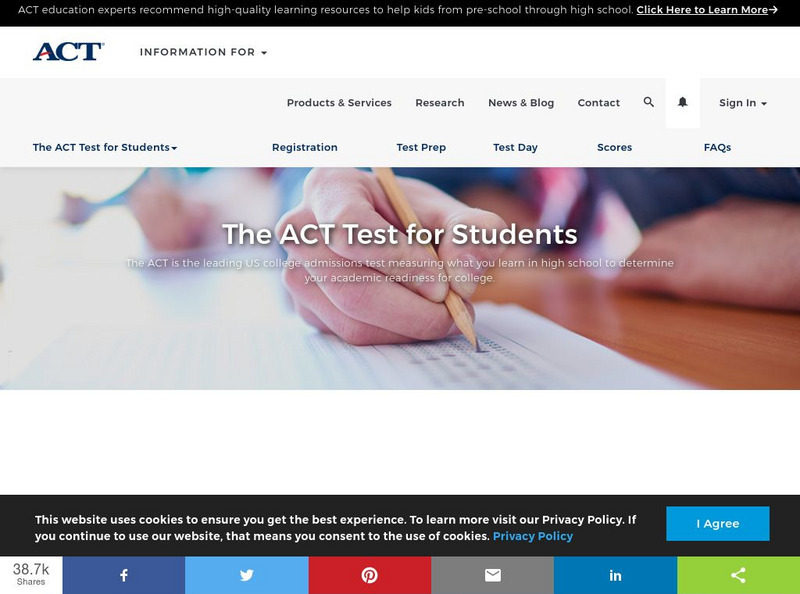 Act: A Student Site for Act Test Takers Website Act: A Student Site for Act Test Takers Website