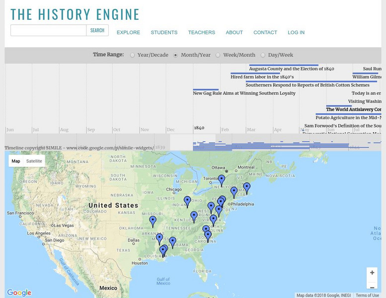 University of Richmond: The History Engine Interactive University of Richmond: The History Engine Interactive