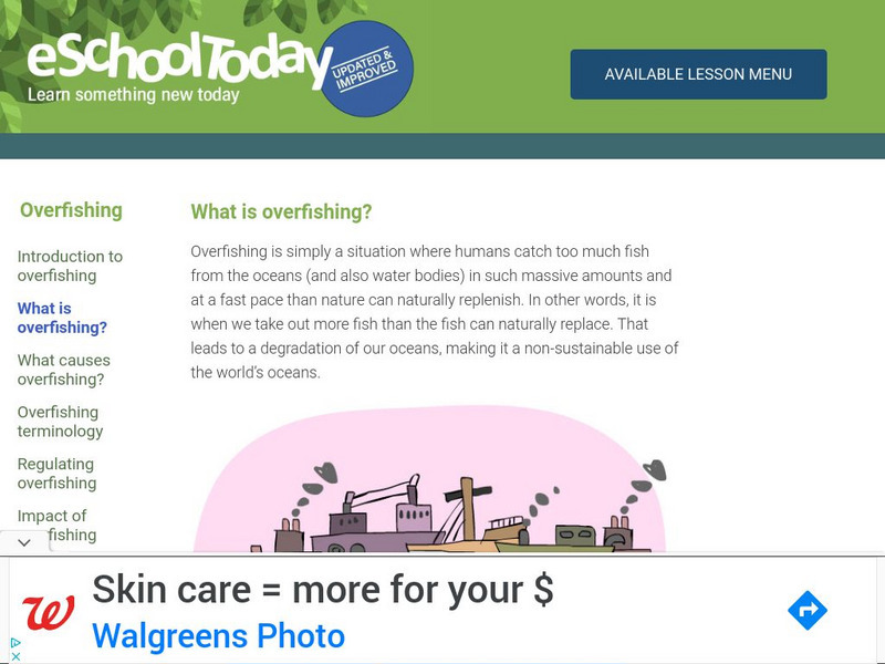 E School Today: Your Cool Tips on Overfishing Handout E School Today: Your Cool Tips on Overfishing Handout