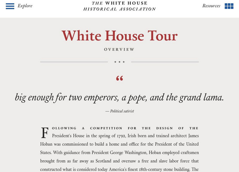 White House Historical Association: A Tour of the White House Website White House Historical Association: A Tour of the White House Website