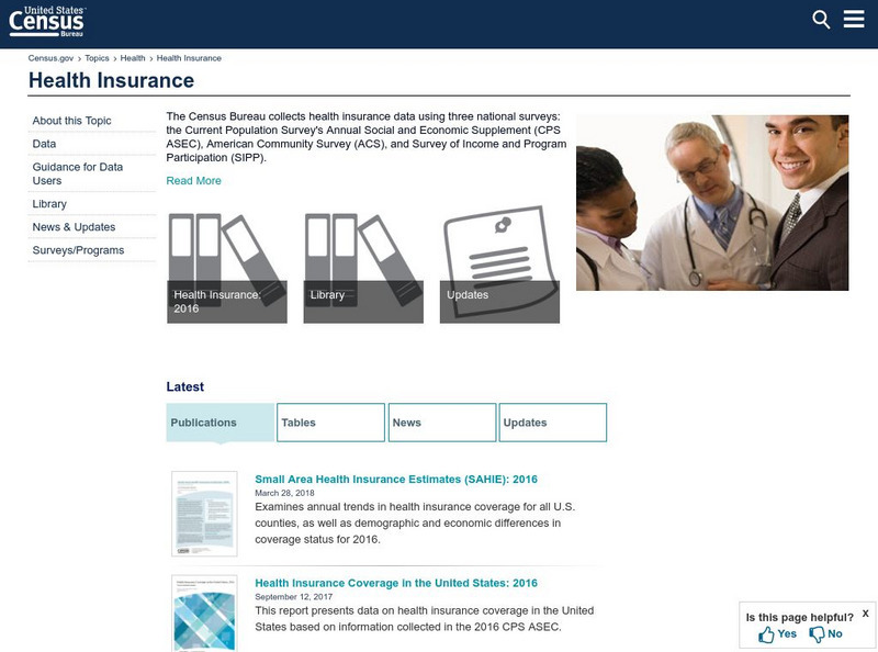 U.s. Census Bureau: Health Insurance Data Website U.s. Census Bureau: Health Insurance Data Website