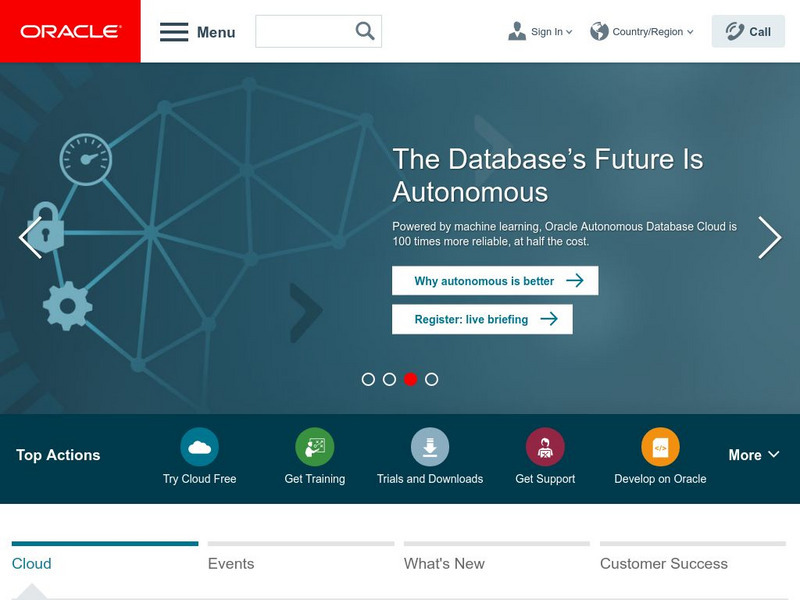 Oracle: Home Page Website