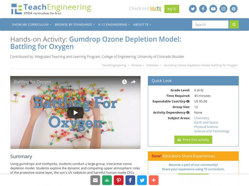 Teach Engineering: Battling for Oxygen Activity Teach Engineering: Battling for Oxygen Activity