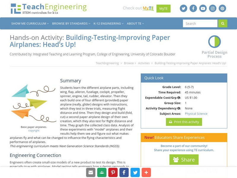 Teach Engineering: Heads Up Activity Teach Engineering: Heads Up Activity