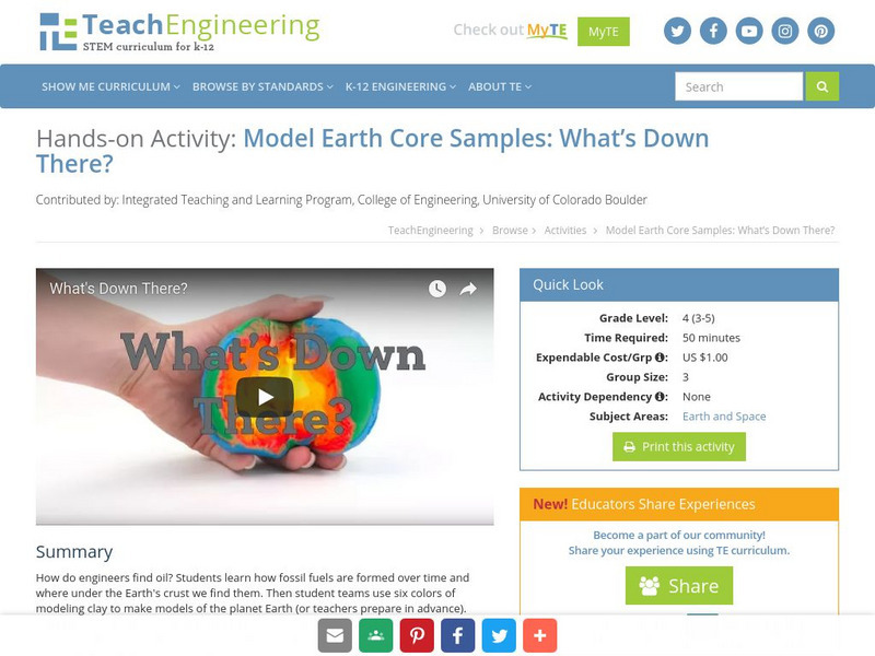 Teach Engineering: What's Down There? Activity Teach Engineering: What's Down There? Activity