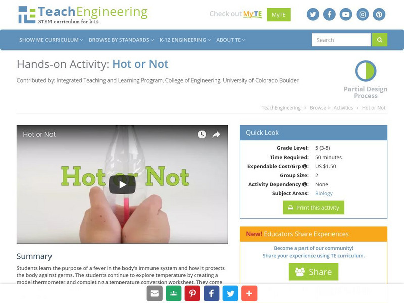 Teach Engineering: Hot or Not Activity Teach Engineering: Hot or Not Activity