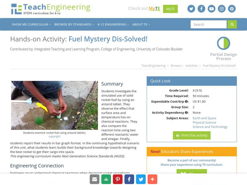Teach Engineering: Fuel Mystery Dis Solved! Activity Teach Engineering: Fuel Mystery Dis Solved! Activity