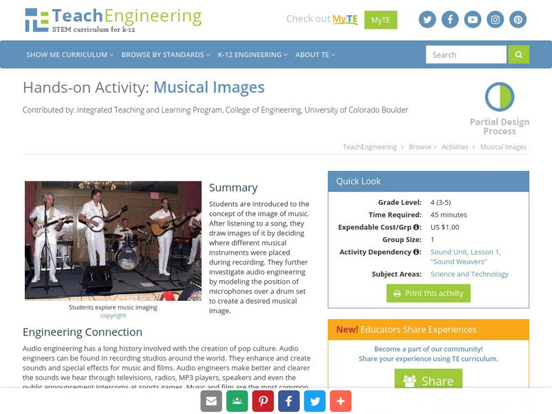 Teach Engineering: Musical Images Activity Teach Engineering: Musical Images Activity
