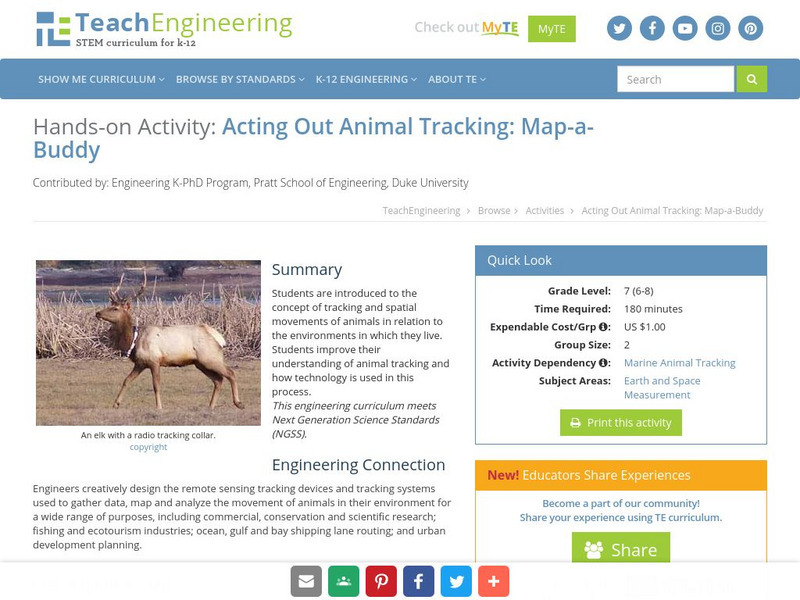 Teach Engineering: Map a Buddy Activity Teach Engineering: Map a Buddy Activity