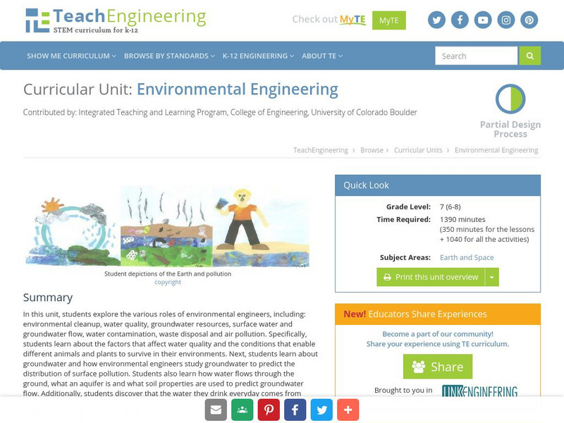 Teach Engineering: Environmental Engineering Unit Plan Teach Engineering: Environmental Engineering Unit Plan