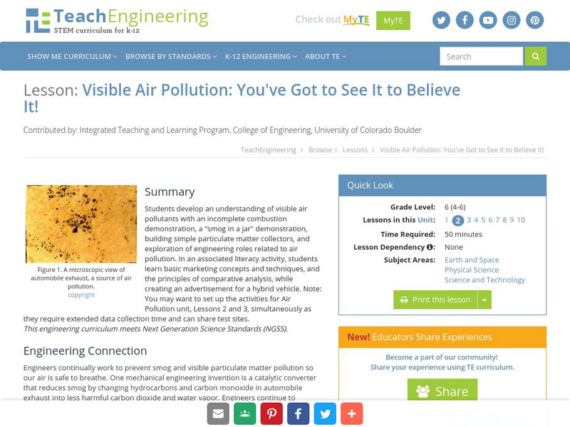 Teach Engineering: You've Got to See It to Believe It! Lesson Plan Teach Engineering: You've Got to See It to Believe It! Lesson Plan