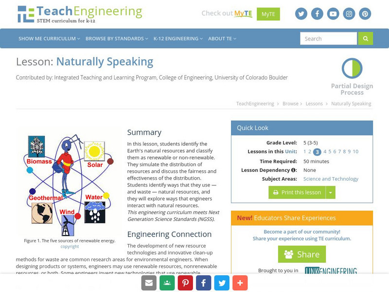 Teach Engineering: Naturally Speaking Lesson Plan Teach Engineering: Naturally Speaking Lesson Plan