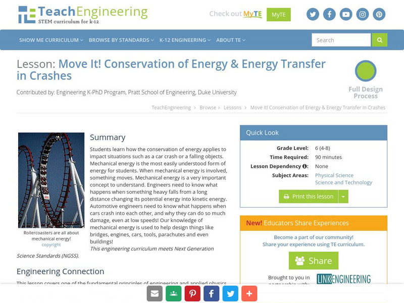 Teach Engineering: Move It! Lesson Plan Teach Engineering: Move It! Lesson Plan