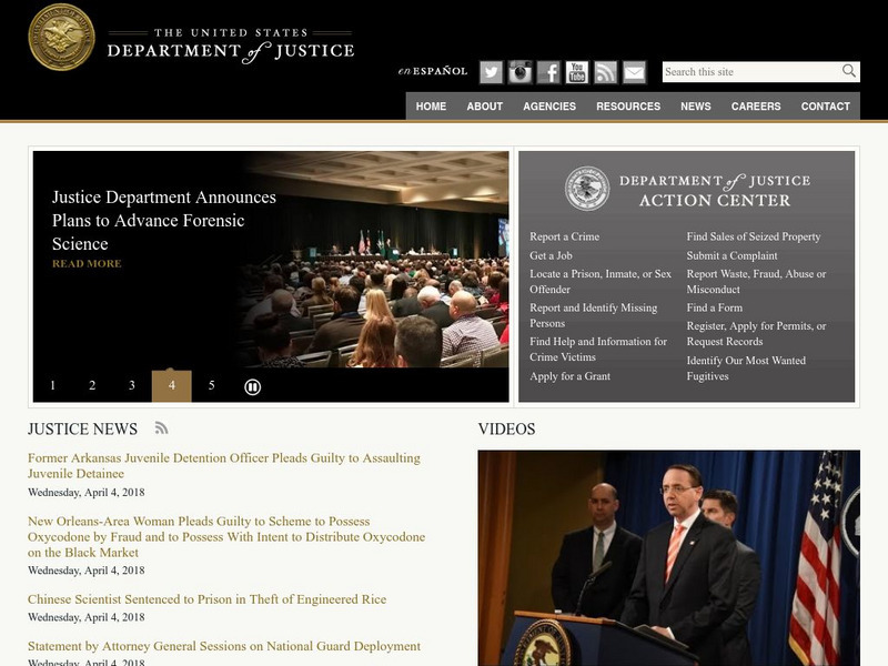 Department of Justice Official Site Website Department of Justice Official Site Website