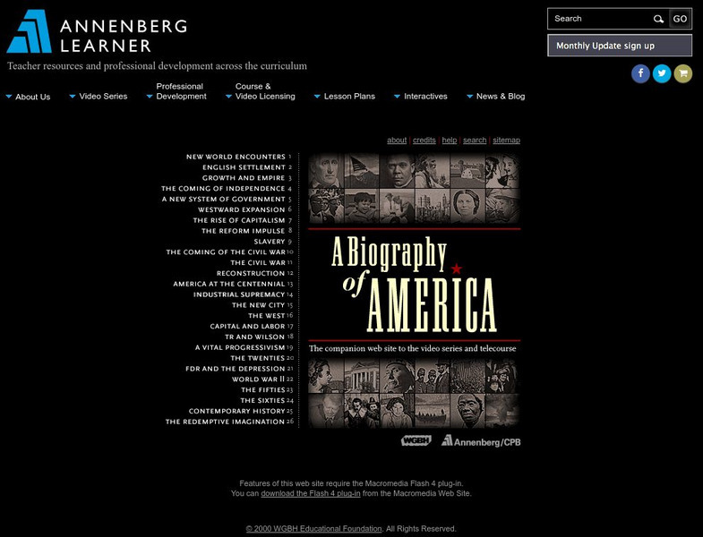 Annenberg Learner: A Biography of America Website Annenberg Learner: A Biography of America Website