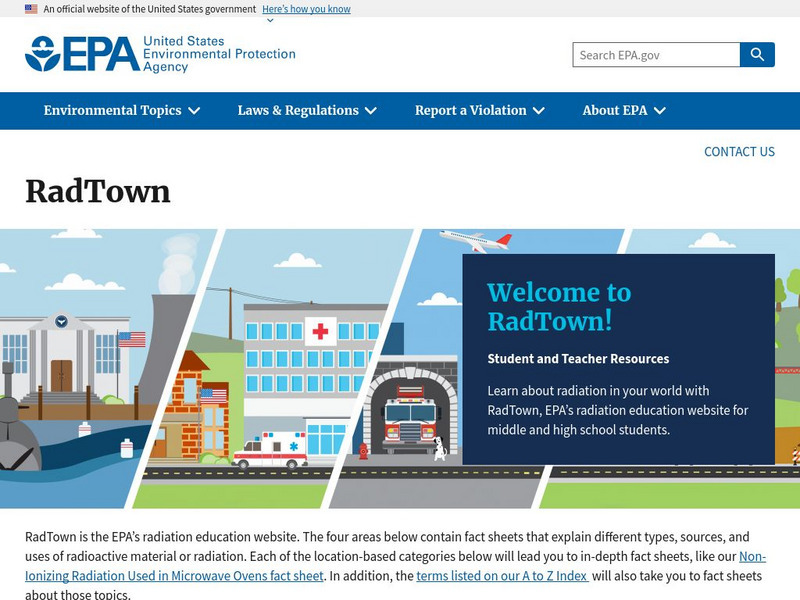 Epa: Rad Town Usa Unit Plan Epa: Rad Town Usa Unit Plan