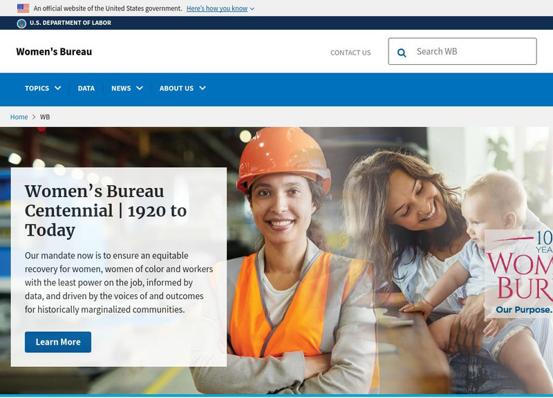 U.s. Department of Labor: Women's Bureau Website U.s. Department of Labor: Women's Bureau Website