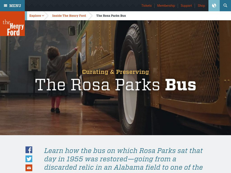 Rosa Parks Bus at Henry Ford Museum Article Rosa Parks Bus at Henry Ford Museum Article