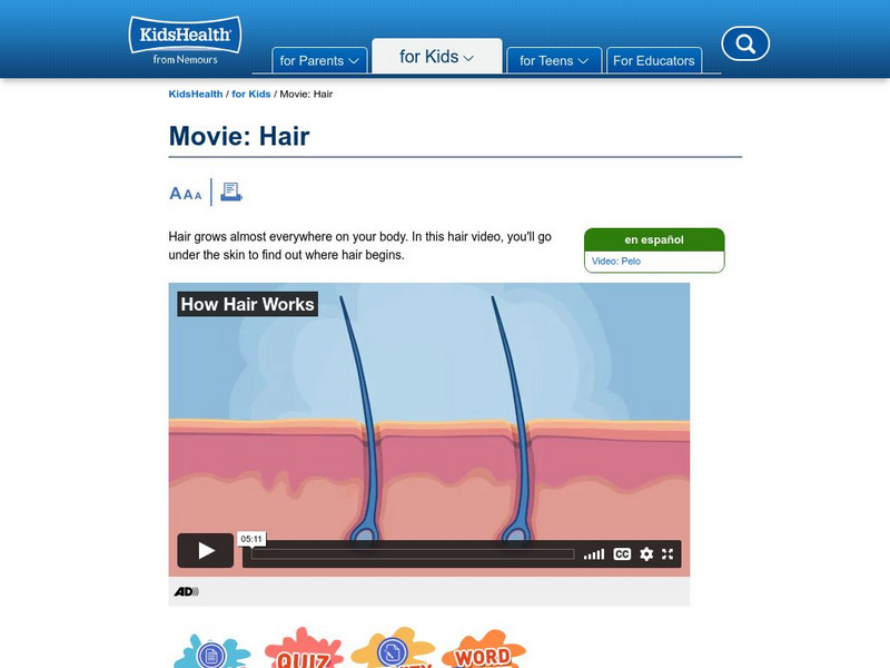 Kids Health: Hair Unit Plan Kids Health: Hair Unit Plan