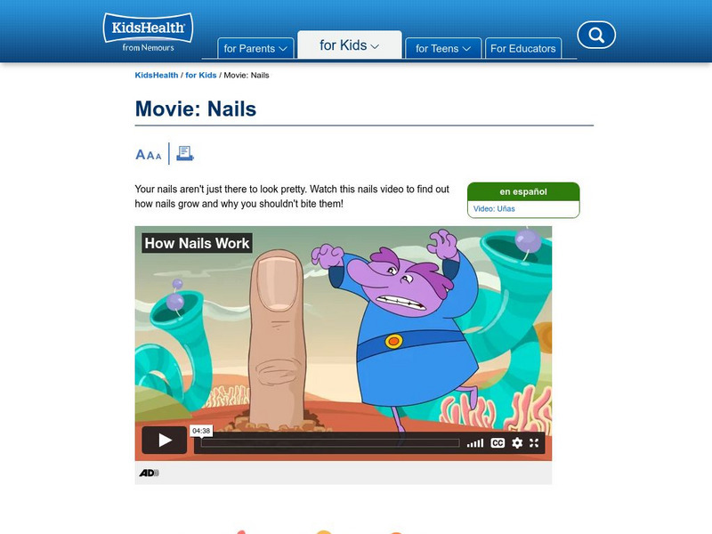 Kids Health: Nails Unit Plan