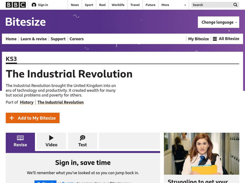 Bbc: The Industrial Revolution Website
