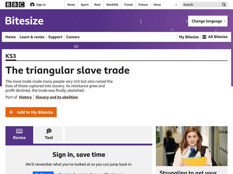 Bbc: The Triangular Slave Trade Website Bbc: The Triangular Slave Trade Website