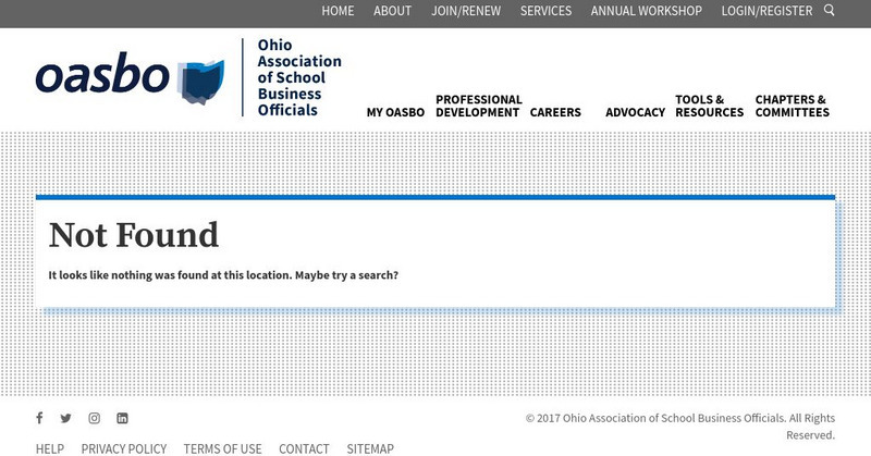 Ohio Association of School Business Officials Website Ohio Association of School Business Officials Website