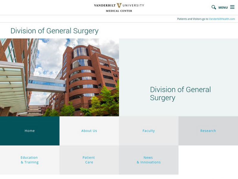 Department of General Surgery: Overview Website Department of General Surgery: Overview Website