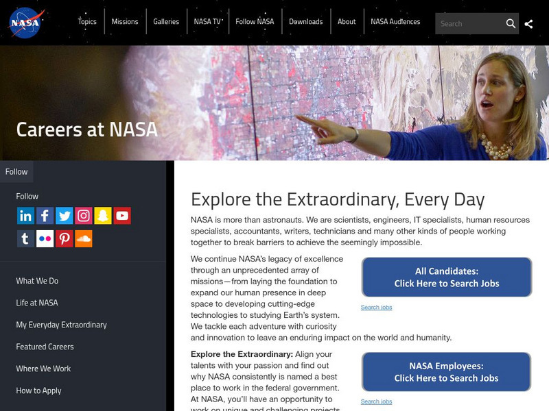 Nasa: Careers Website Nasa: Careers Website