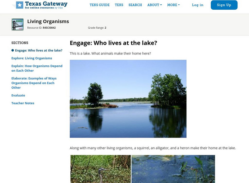 Texas Gateway: Living Organisms Unit Plan Texas Gateway: Living Organisms Unit Plan