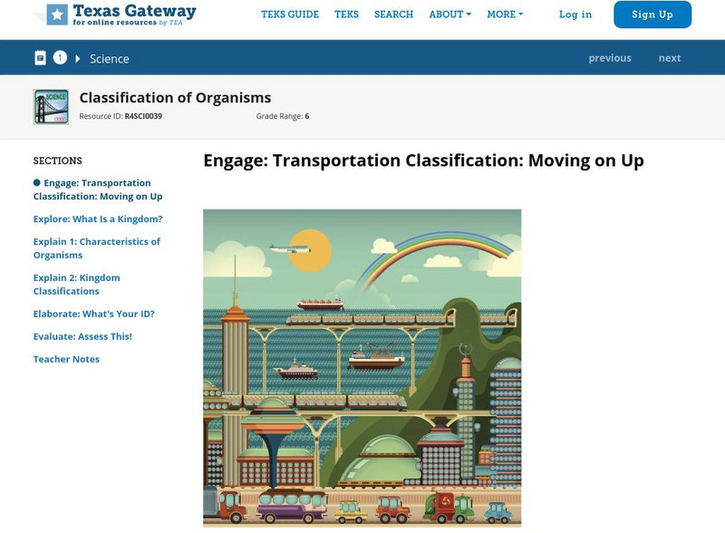 Texas Gateway: Transportation Classification: Moving on Up Unit Plan Texas Gateway: Transportation Classification: Moving on Up Unit Plan