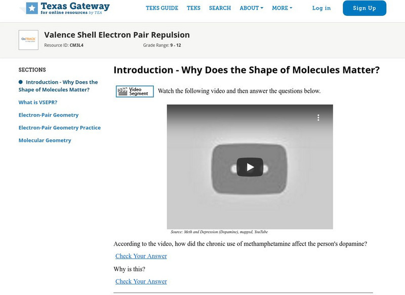 Texas Gateway: Valence Shell Electron Pair Repulsion Unit Plan Texas Gateway: Valence Shell Electron Pair Repulsion Unit Plan
