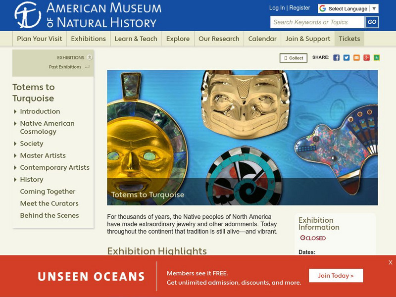 American Museum of Natural History: Totems to Turquoise: Native American Jewelry Handout American Museum of Natural History: Totems to Turquoise: Native American Jewelry Handout