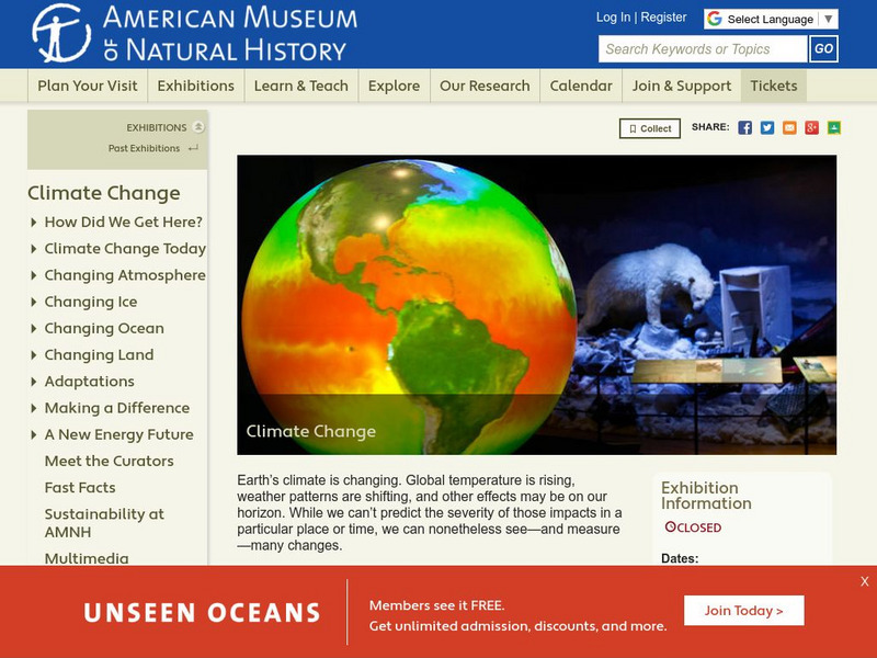 American Museum of Natural History: Climate Change Website American Museum of Natural History: Climate Change Website