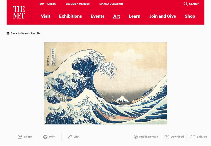 Metropolitan Museum of Art: The Great Wave at Kanagawa Website Metropolitan Museum of Art: The Great Wave at Kanagawa Website