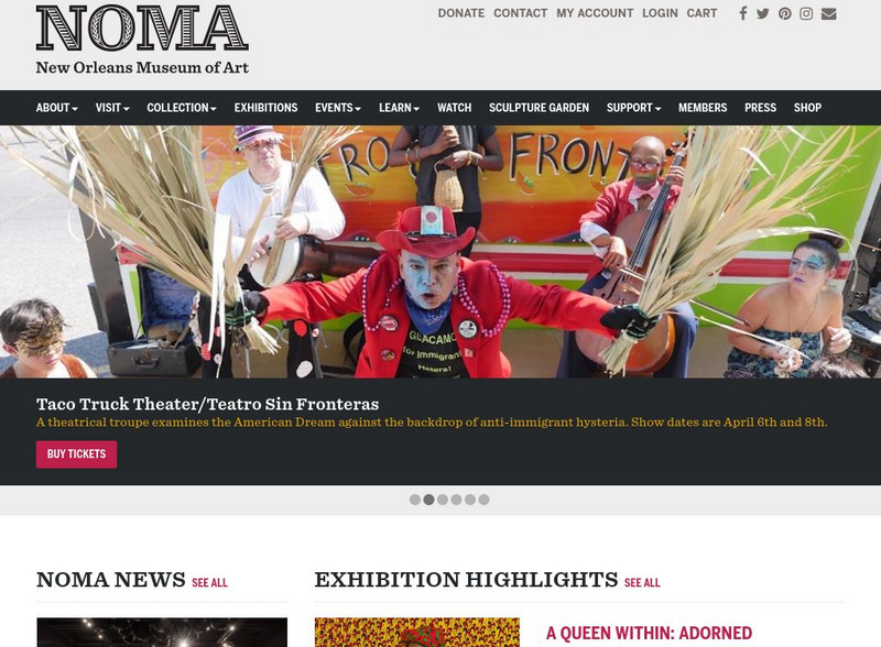 The New Orleans Museum of Art Website The New Orleans Museum of Art Website