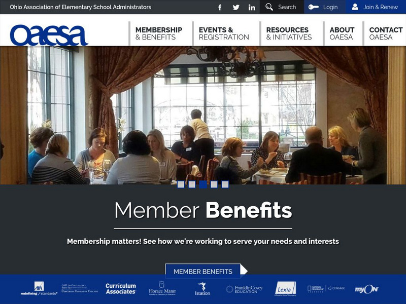 The Ohio Association of Elementary School Administrators Website The Ohio Association of Elementary School Administrators Website