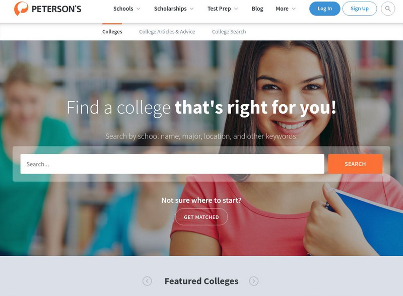 Thomson Peterson's: Peterson's College Search Website Thomson Peterson's: Peterson's College Search Website