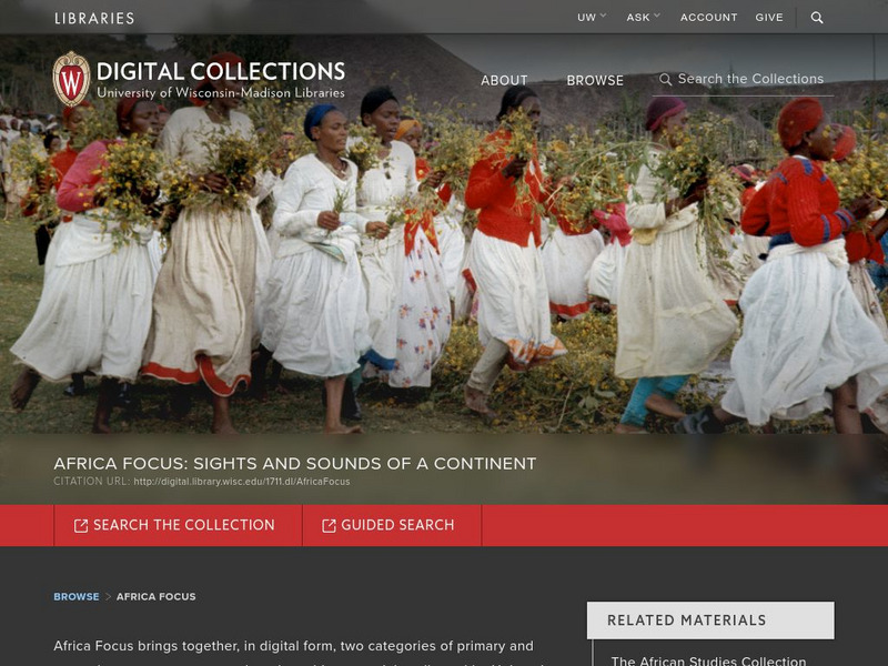 Africa Focus: Sights and Sounds of a Continent Website Africa Focus: Sights and Sounds of a Continent Website