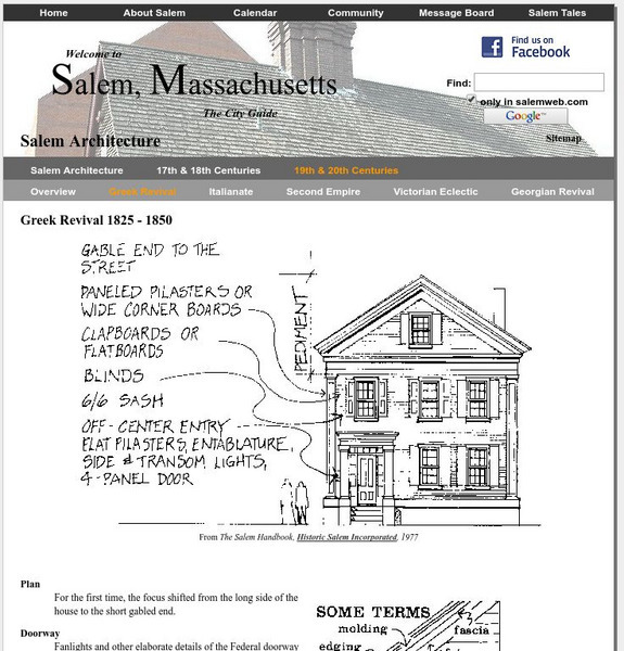 Salem, Massachusetts: Greek Revival 1825 1850 Website Salem, Massachusetts: Greek Revival 1825 1850 Website