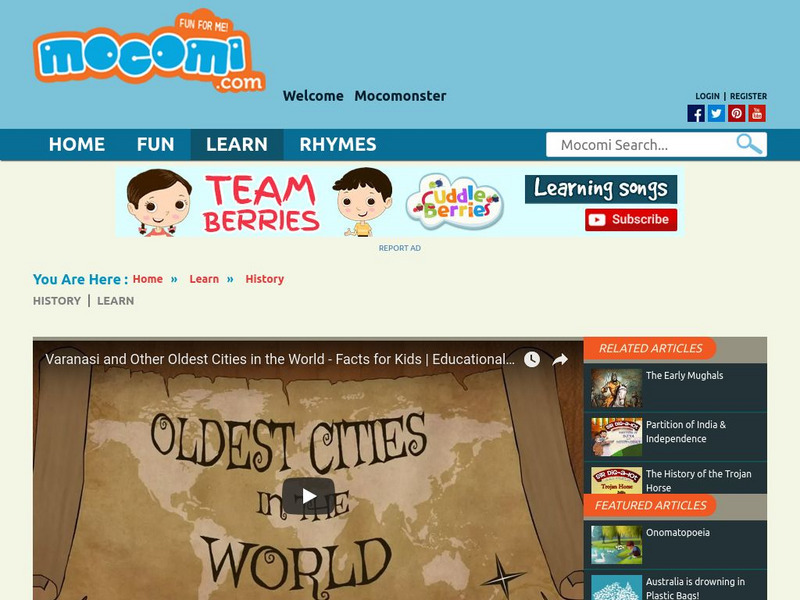 Mocomi: Oldest Cities in the World Instructional Video