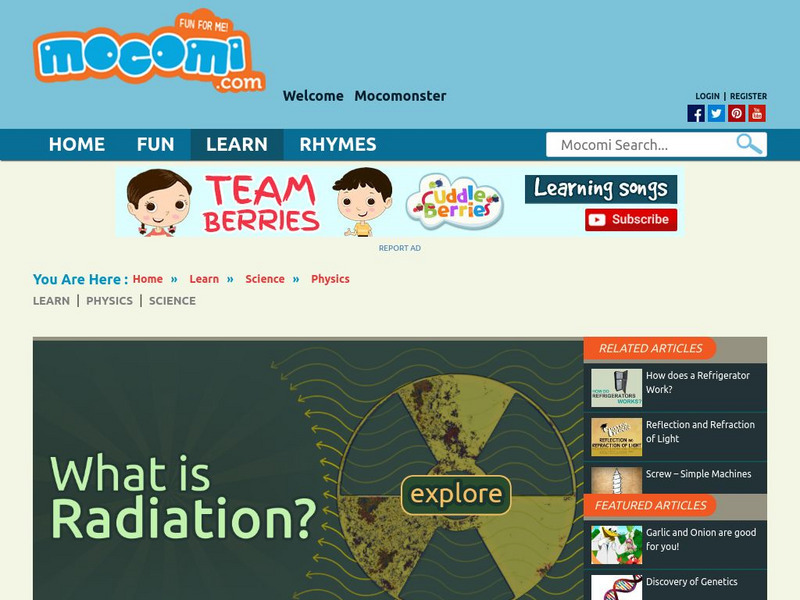 Mocomi: What Is Radiation? Website Mocomi: What Is Radiation? Website
