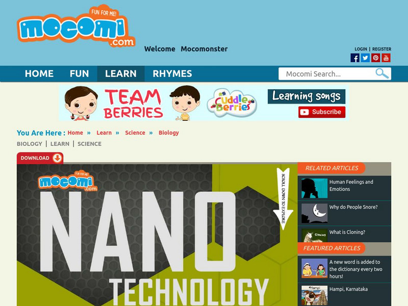 Mocomi: What Is Nanotechnology? Website Mocomi: What Is Nanotechnology? Website